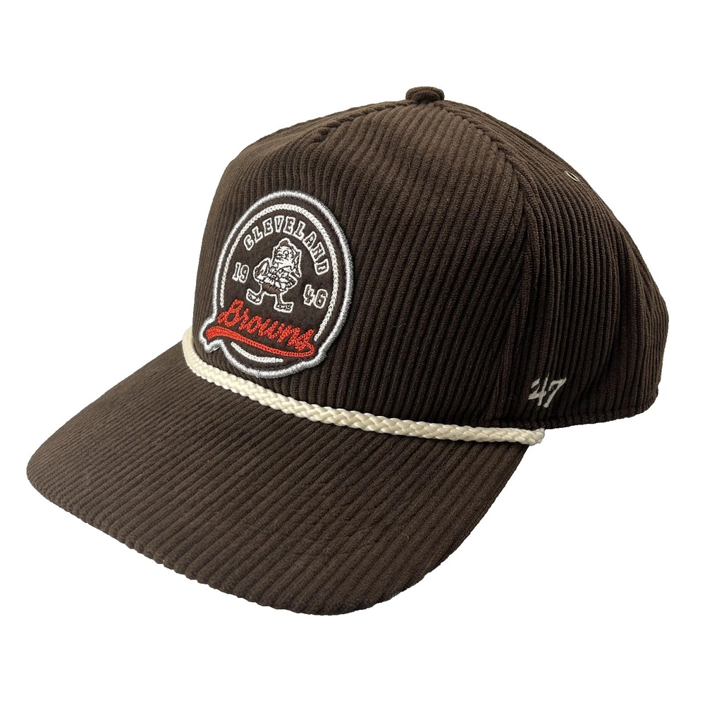Cleveland Browns‎ Hat 47 Brand Snap Back Stoney Clover Lane NFL Corduroy NEW